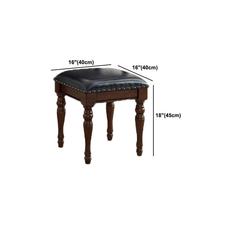 55.1"height Brown/ White Wood Makeup Vanity with Drawers and Mirror Clearhalo 'Bedroom Furniture' 'furn' 'furn_makeup_vanities' 'Furniture' 'Makeup Vanities' 'makeup_vanities' 1200x1200_4f21f907-19c8-4873-859b-0272308e6a1e