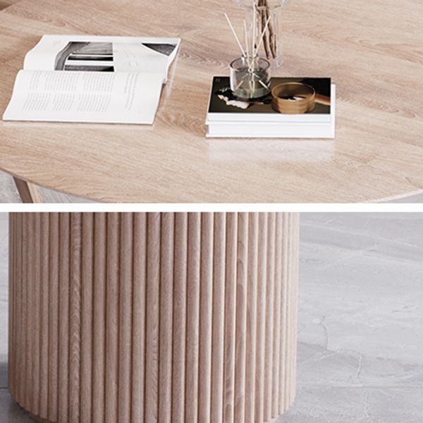 Modern Style Dinette Set 1/2/3/5 Pcs Round Solid Wood Dinette Table with Solid Chairs