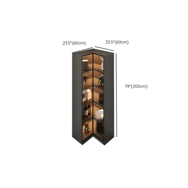 Legno in vetro angolare senza accento contemporaneo angosciante