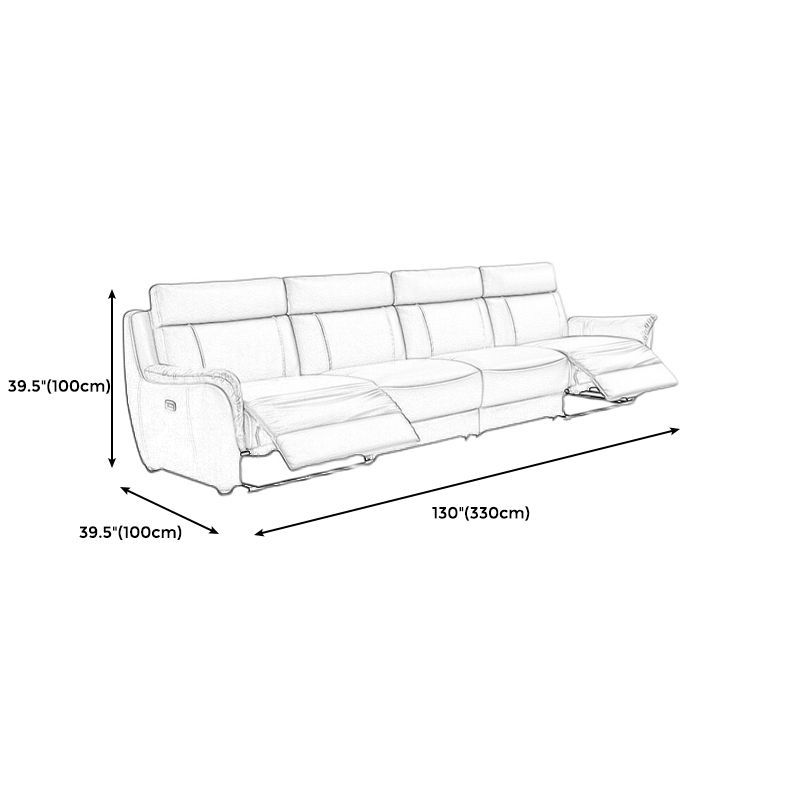 Faux Leather Recliner Sofa 39.3"W Pillow Top Arm with Sewn Pillow Back Clearhalo 'furn' 'furn_sofas' 'Furniture' 'furniture_sofas' 'kitchen' 'kitchen_sofas' 'Living Room Furniture' 'Sofa' 'sofas' 1200x1200_4f224beb-44bc-4cd7-9aa2-b1c29c73d795