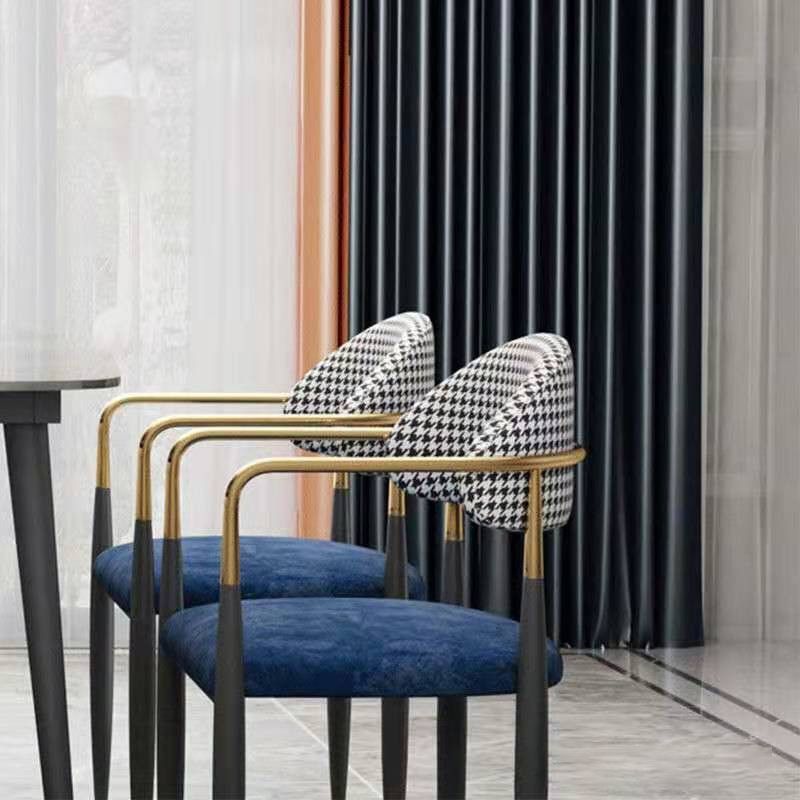 Industrial Dining Room Arm Chairs Open Back Kitchen Side Chair with Upholstered Clearhalo 'Dining Chairs' 'Dining Tables & Seating' 'dining_chair' 'furn' 'furn_dining_chair' 'Furniture' 'Kitchen & Dining Furniture' 1200x1200_4f2250be-d029-4a25-b0a8-43f50c91d8b7