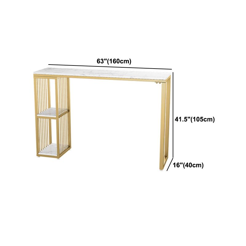 Glam 1/3 Pieces Bar Table Set Rectangle Stone Counter Table with High Stools for Cafe Clearhalo 'Bar Furniture' 'furn' 'furn_home_bar_bar_sets' 'Furniture' 'Home Bars & Bar Sets' 'home_bar_bar_sets' 'Kitchen & Dining Furniture' 1200x1200_4f2321ff-8556-45ae-b88d-8078fe9f26ac