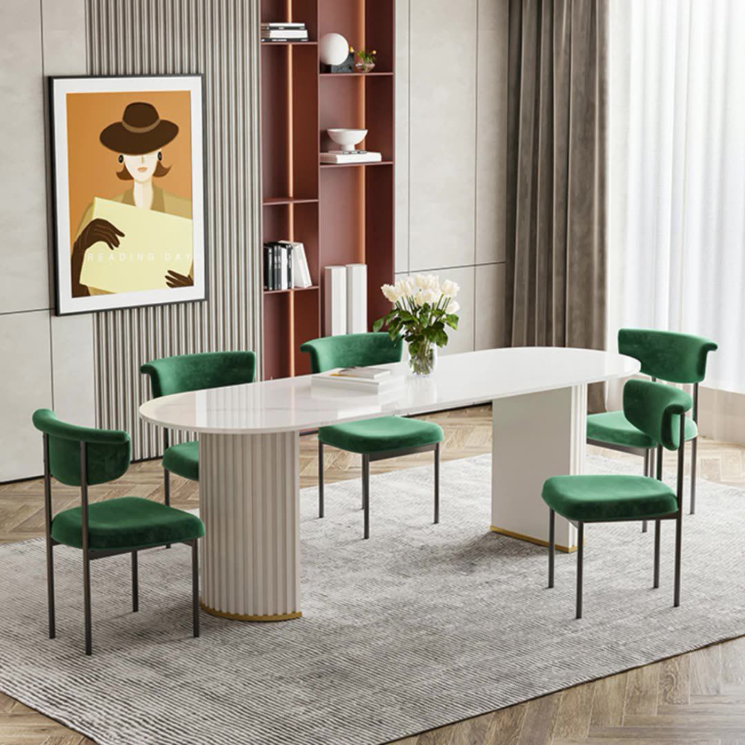 Modern Black Kitchen Dining Side Chair Upholstered Opening Back Dining Side Chair Clearhalo ' kitchen&dining_furn' 'Dining Chairs' 'Dining Tables & Seating' 'dining_chair' 'furn' 'furn_dining_chair' 'Furniture' 'furniture_dining_chair' 'Kitchen & Dining Furniture' 'kitchen' 1200x1200_4f245587-431e-4520-afa5-9d8c4593f146