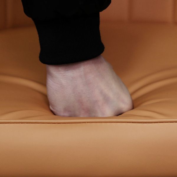 Glam Dining Chairs Matte Finish Leather Curved Parsons Chair for kitchen Clearhalo ' kitchen&dining_furn' 'Dining Chairs' 'Dining Tables & Seating' 'dining_chair' 'furn' 'furn_dining_chair' 'Furniture' 'furniture_dining_chair' 'Kitchen & Dining Furniture' 'kitchen' 1200x1200_4f25182f-b2f1-4ff1-b89f-1144afd6bef1