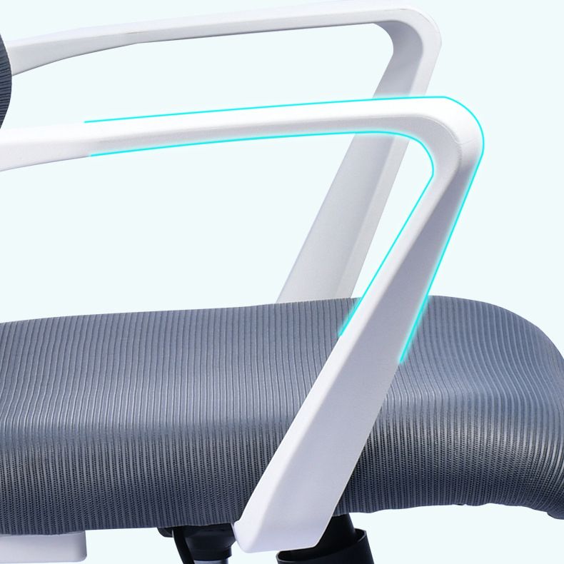 Zeitgenössischer Schwenkstuhl Mikrofaser Task Arm Stuhl mit Rädern