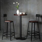 Tabouret de bar en cuir PU de style de style industriel avec des jambes en métal pour restaurant