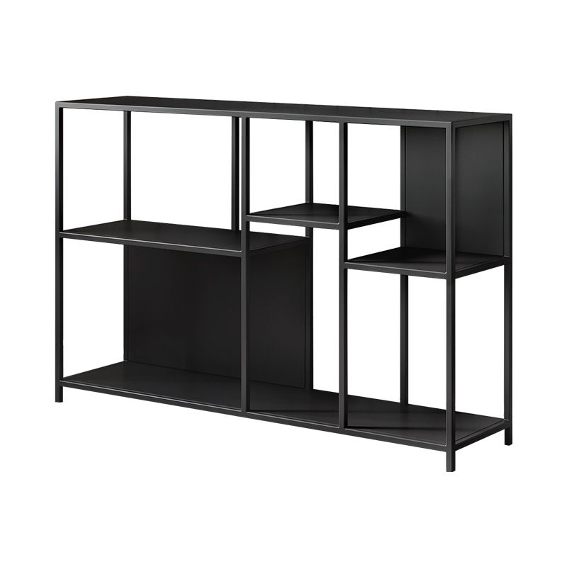 Horizontal Metal Bookcase Modern Open Back Bookshelf with Shelves Clearhalo 'Bookcases' 'furn' 'furn_bookcases' 'Furniture' 'Office Furniture' 1200x1200_4f2bf41c-4315-4ed2-8950-f9f4d3b03c1a