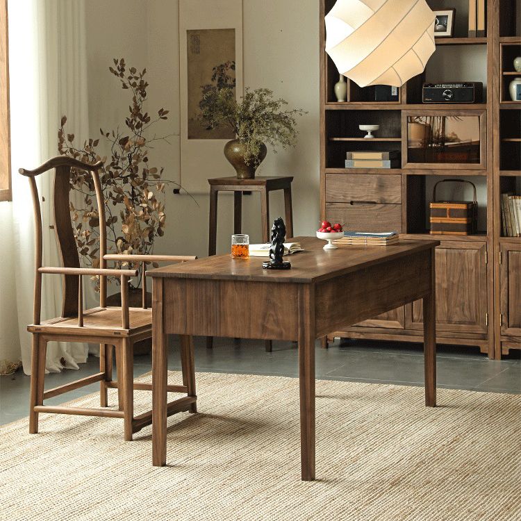 Traditional Kitchen Dining Chair High Back Solid Wood Dining Chair Clearhalo 'Dining Chairs' 'Dining Tables & Seating' 'dining_chair' 'furn' 'furn_dining_chair' 'Furniture' 'Kitchen & Dining Furniture' 1200x1200_4f2c55a5-24bc-4f4c-96bc-9c2d6bd2af4c