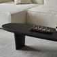 Modern 2 Legs Oval Cocktail Table Wooden Coffee Table in Black Clearhalo 'Coffee & Accent Tables' 'Coffee Tables' 'coffee_tables' 'furn' 'furn_coffee_tables' 'Furniture' 'Living Room Furniture' 1200x1200_4f2d0aab-eed6-47c8-adcf-dfe71ded43ee