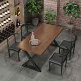 1/3/4/5 Pcs Metal Industrial Dining Set with Rectangle Table Dinette Set with Wooden Bench Clearhalo 'Dining Room Sets' 'Dining Tables & Seating' 'dining_room_set' 'furn' 'furn_dining_room_set' 'Furniture' 'furniture_dining_room_set' 'Kitchen & Dining Furniture' 'kitchen&dining_furn' 'kitchen' 1200x1200_4f2d857d-ebb6-4dcb-b8bc-90479b3115ab