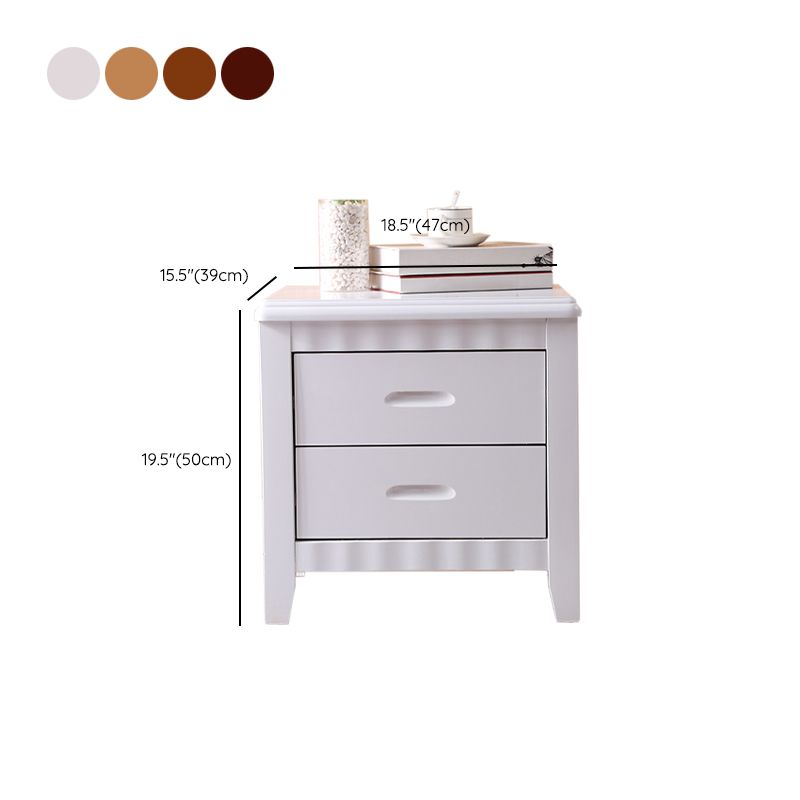 2 Drawers Solid Wood Nightstand Contemporary Oak Night Table Clearhalo 'Bedroom Furniture' 'furn' 'furn_night_stand' 'Furniture' 'night_stand' 'Nightstands' 1200x1200_4f2e09d9-af39-496f-95a3-1101a658eab7