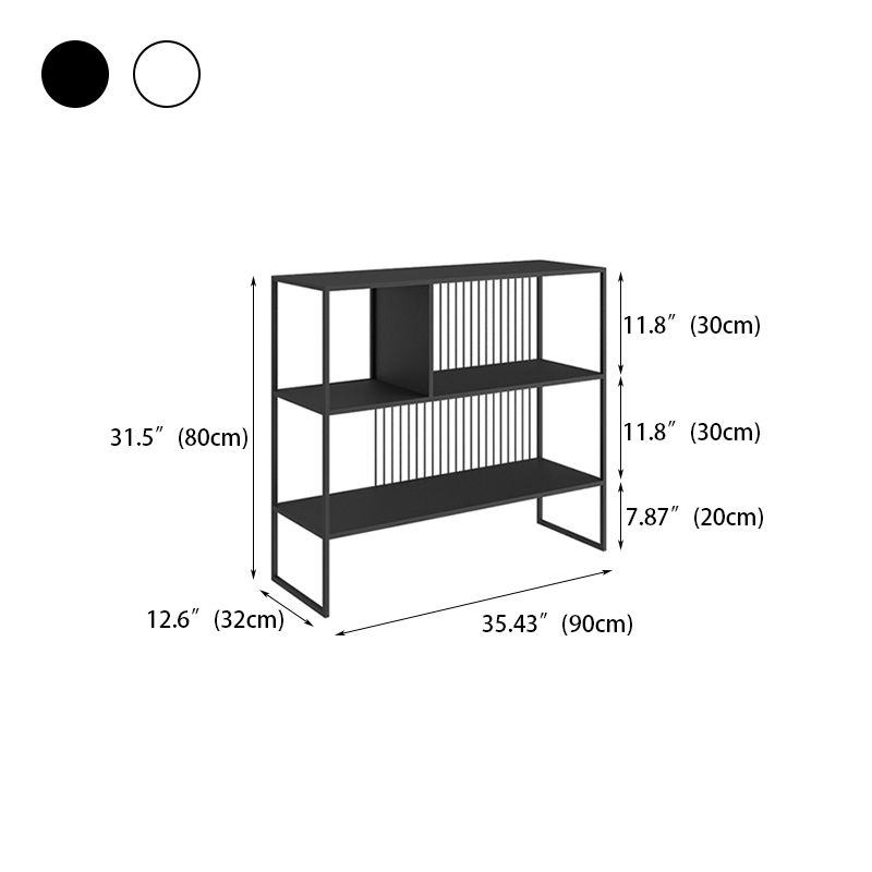 Hedendaagse stijl metalen boekenplank Open Back -boekenkast voor het gebruik van thuiskantoor