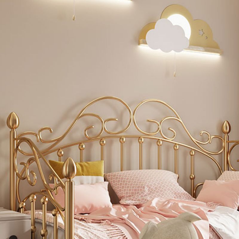 Cadre de lit métallique glamour 45 "de haut lit ouvert avec tête de lit