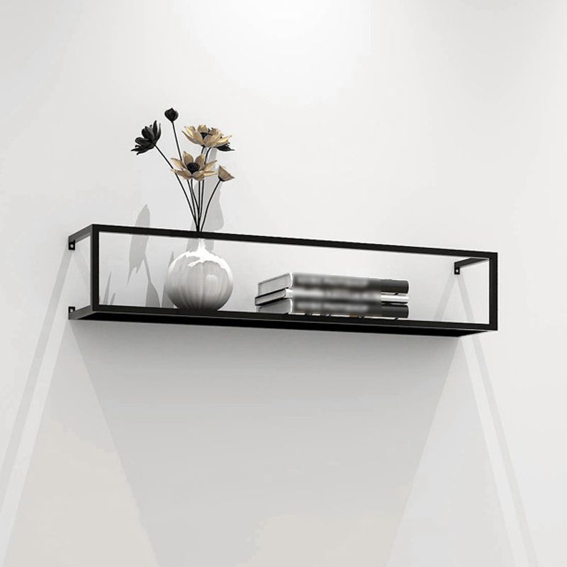 Black Industrial Wall Mounted Bookshelf Iron Bookshelf for Living Room Clearhalo 'Bookcases' 'furn' 'furn_bookcases' 'Furniture' 'furniture_bookcases' 'kitchen' 'kitchen_bookcases' 'Living Room Furniture' 'Office Furniture' 1200x1200_4f306a6b-b54a-49b9-a9bb-d4db2c7cae86