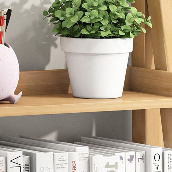 Solid Wood Bookshelf Modern Ladder Bookshelf 55.1" H X 14.2" W Clearhalo 'Bookcases' 'furn' 'furn_bookcases' 'Furniture' 'Office Furniture' 1200x1200_4f30bfd4-a7dc-41bd-9c00-9c2612a2cf4c