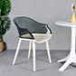 Scandinavian Style Plastic Chair Set Solid Back Arm Kitchen Single Dining Chair Clearhalo ' kitchen&dining_furn' 'Dining Chairs' 'Dining Tables & Seating' 'dining_chair' 'Furniture' 'furniture_dining_chair' 'Kitchen & Dining Furniture' 'kitchen' 1200x1200_4f32ab43-e82b-4e73-bbea-afd1c32420c4