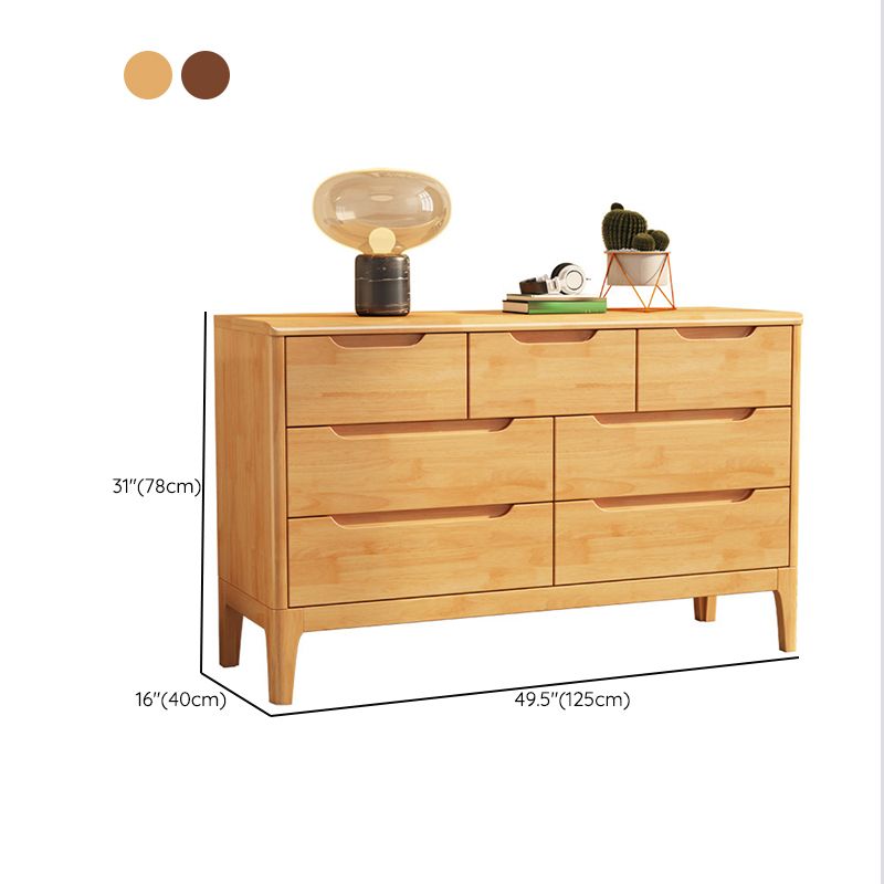 Contemporary Chest Home Rubber Wood Storage Chest with Drawers Clearhalo 'Bedroom Furniture' 'Dressers & Chests' 'dressers_chests' 'furn' 'furn_dressers_chests' 'Furniture' 1200x1200_4f32e7e9-5b2d-43e5-9a56-55528441e4ce