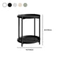 Metal Bed Nightstand Modern Open Storage Shelf Included Night Table with Legs