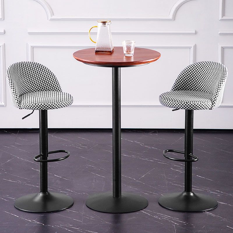Contemporary Adjustable Height Footrest Barstool Matte Finish Upholstered Stool Clearhalo 'Bar Furniture' 'Bar Stools' 'bar_stools' 'Furniture' 'furniture_bar_stools' 'Kitchen & Dining Furniture' 1200x1200_4f33a4e5-ee3f-49dd-977b-f792d01df4d0