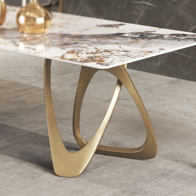 Nórdico 1/3/4/5/8 Piezas Juego de comedor Mesa de comedor de piedra rectangular para comedor