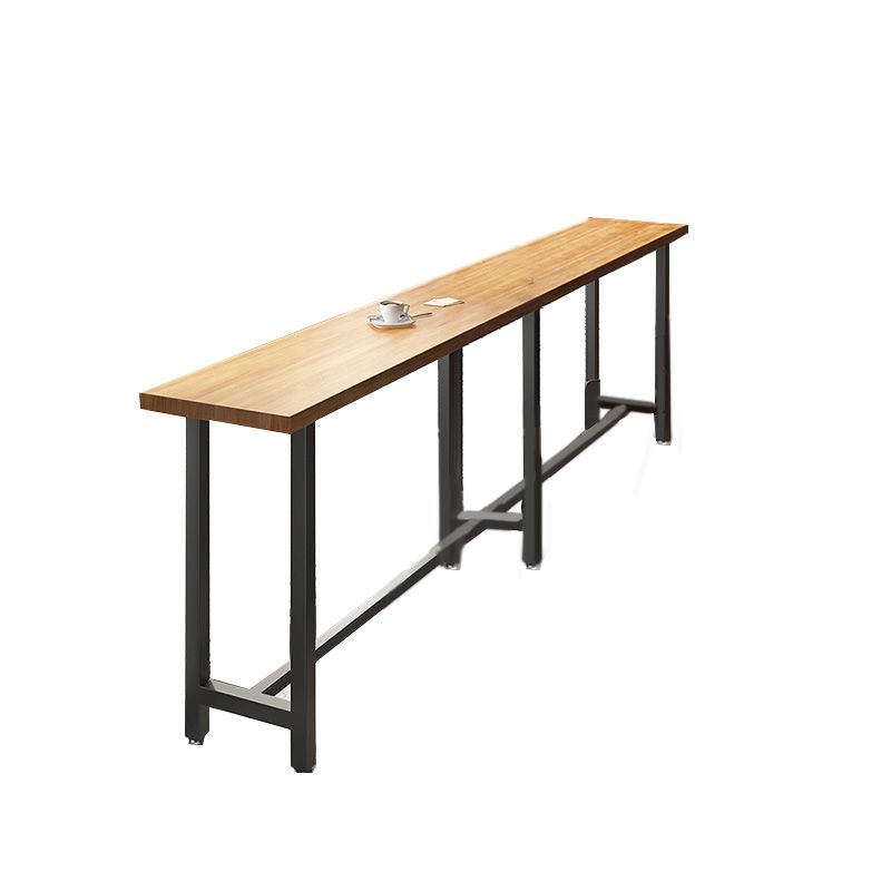 Table de bar rectangulaire à hauteur de bar Table de bar en bois massif d'une hauteur de 41,3 pouces