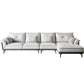 Black 4-seat Flared Arm Sectional Pillow Back Stain-resistant Sectional Clearhalo 'furn' 'furn_sectionals' 'Furniture' 'Living Room Furniture' 'Sectionals' 1200x1200_4f37b925-d693-4f70-84db-d72cc3577c64