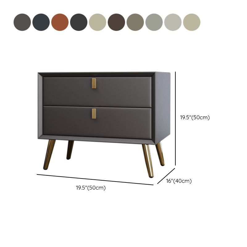 Mesa de noche contemporánea de la cama de madera sólida para el dormitorio