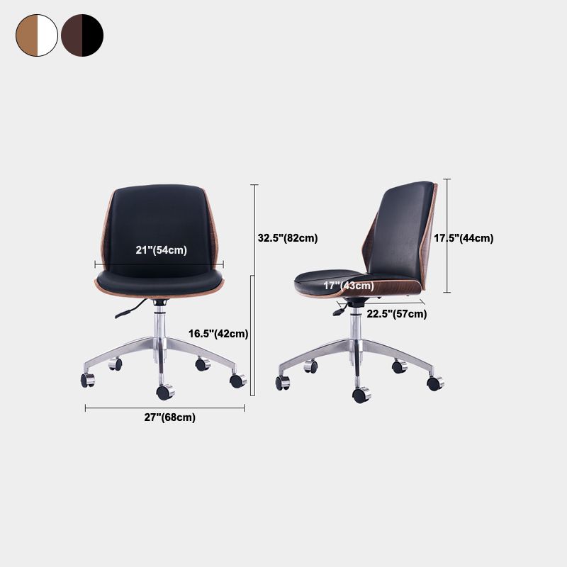 Presidente de conferencia Modern Faux Leather Task Office Office con brazo