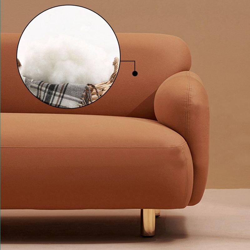 Recessed Arm Sofa Mid-century Modern 3-Seater Faux Leather Sofa Clearhalo 'furn' 'furn_sofas' 'Furniture' 'furniture_sofas' 'kitchen' 'kitchen_sofas' 'Living Room Furniture' 'Sofa' 'sofas' 1200x1200_4f3b9aa6-26d4-4b94-8eea-81ce226cb105