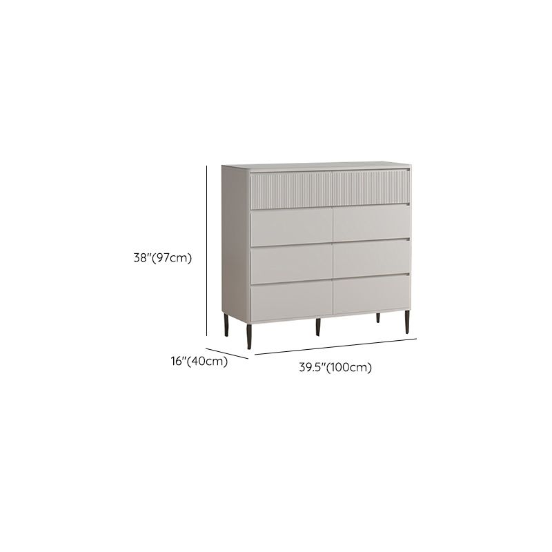 Classic Glam Storage Chest Stone Storage Chest Dresser with 5/6/8 Drawers