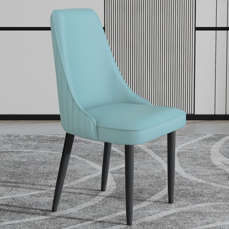 Sedia da pranzo in pelle finta Parsons Casa braccio da pranzo.