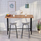 Juego de mesa de bar Glam para interiores, juego de mostrador con caballete de madera maciza de 1/2/3/5 piezas en color natural