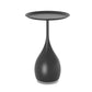 Round Metal Table with Pedestal Base Medieval Modern Style Side Table
