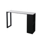 Gray White and Black Modern Style Bar Table in Marble and Metal Milk Tea Shop Bar Table Clearhalo 'Bar Furniture' 'Bar Tables' 'bar_tables' 'furn' 'furn_bar_tables' 'Furniture' 'furniture_bar_tables' 'Kitchen & Dining Furniture' 1200x1200_4f41ee3e-8fa8-456f-955e-6f85f4a538ce