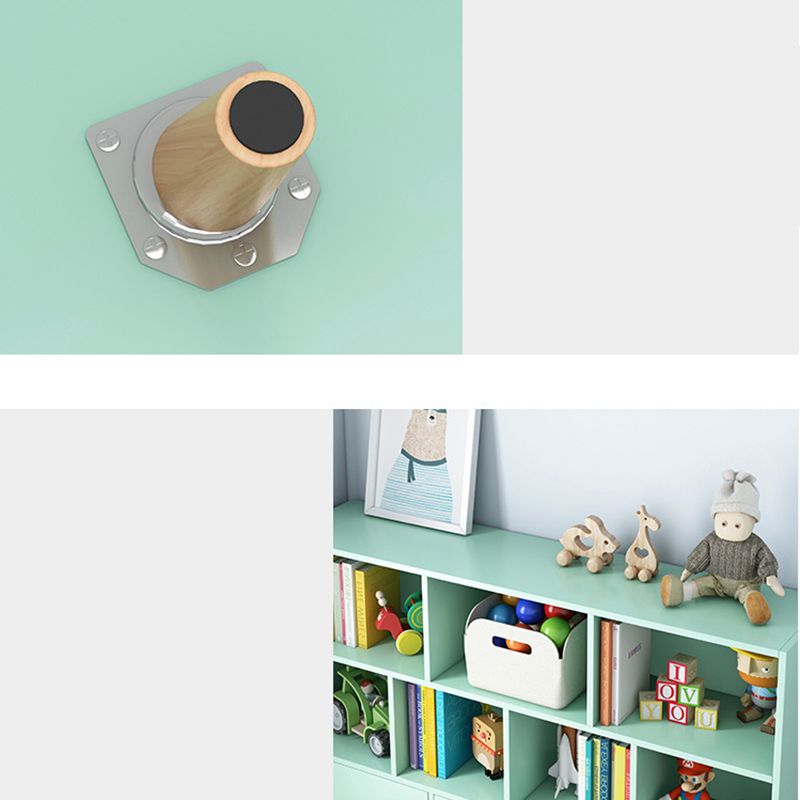 Estantería estándar escandinava estantería de madera de ingeniería con gabinetes