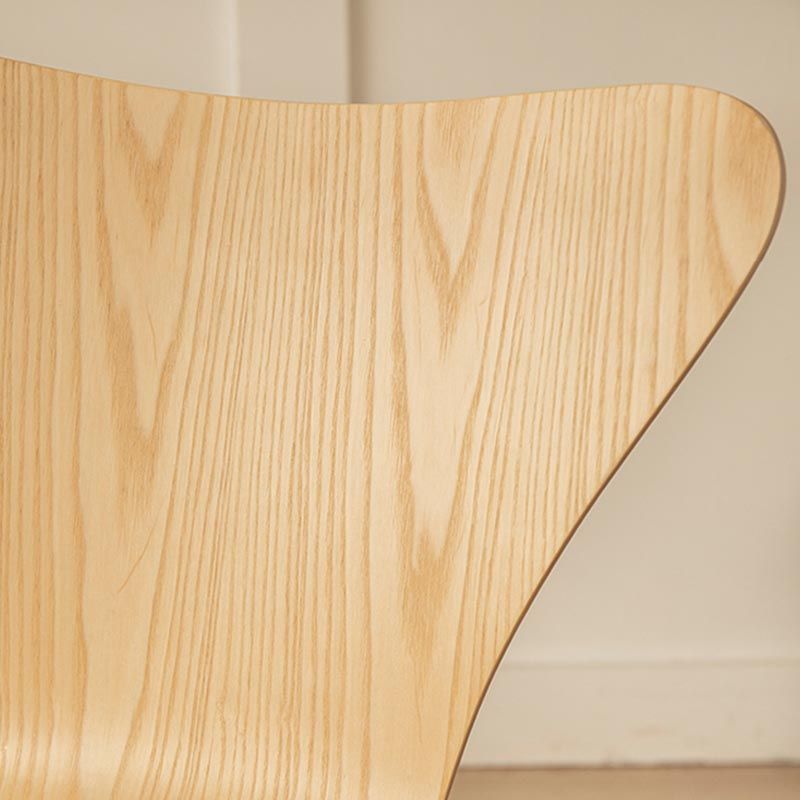 Sedia da pranzo in legno sedia da pranzo industriale con zampe d'argento