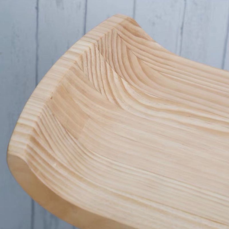 Modern Solid Wood Bar Chair Armless Bar Stool with Wooden Footrest Clearhalo 'Bar Furniture' 'Bar Stools' 'bar_stools' 'furn' 'furn_bar_stools' 'Furniture' 'Kitchen & Dining Furniture' 1200x1200_4f43bd69-a5b4-4954-ad8c-245d0ac6f465