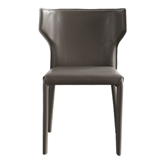 Contemporary Leather Dining Chair Wingback Side Armless Chair for Home Use Clearhalo 'Dining Chairs' 'Dining Tables & Seating' 'dining_chair' 'furn' 'furn_dining_chair' 'Furniture' 'furniture_dining_chair' 'Kitchen & Dining Furniture' 1200x1200_4f4595f6-6404-49cc-a89d-5fa1be79e915