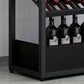 Industrial Floor Wine Holder Rack Metal Wine Racks with Shelf