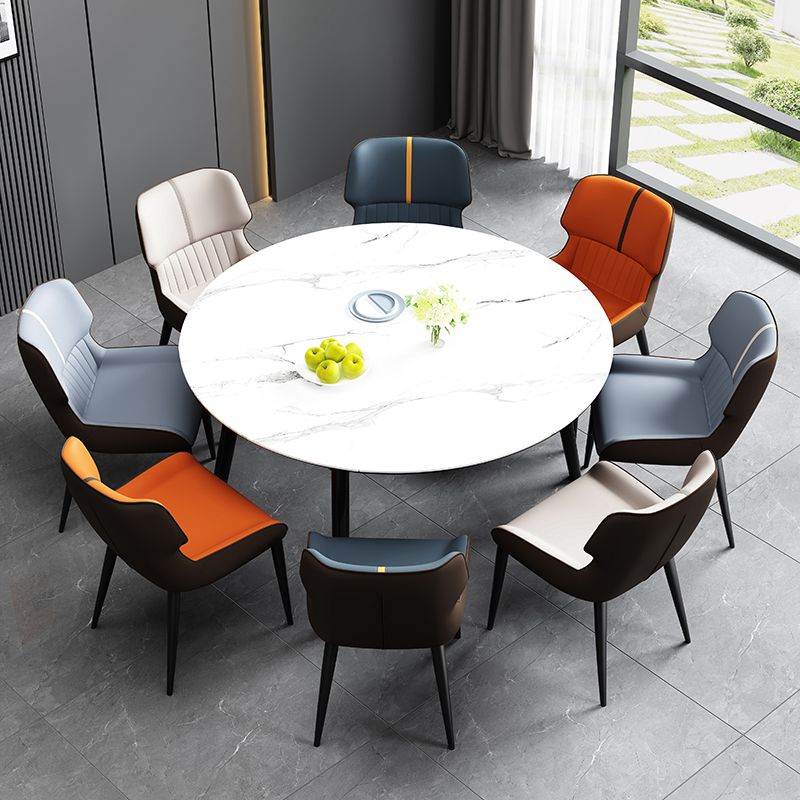 Dining Room Upholstered Side Chair Home Faux Leather Dining Chair Clearhalo 'Dining Chairs' 'Dining Tables & Seating' 'dining_chair' 'furn' 'furn_dining_chair' 'Furniture' 'Kitchen & Dining Furniture' 1200x1200_4f46c9be-af4b-469b-821c-1476e120cb72