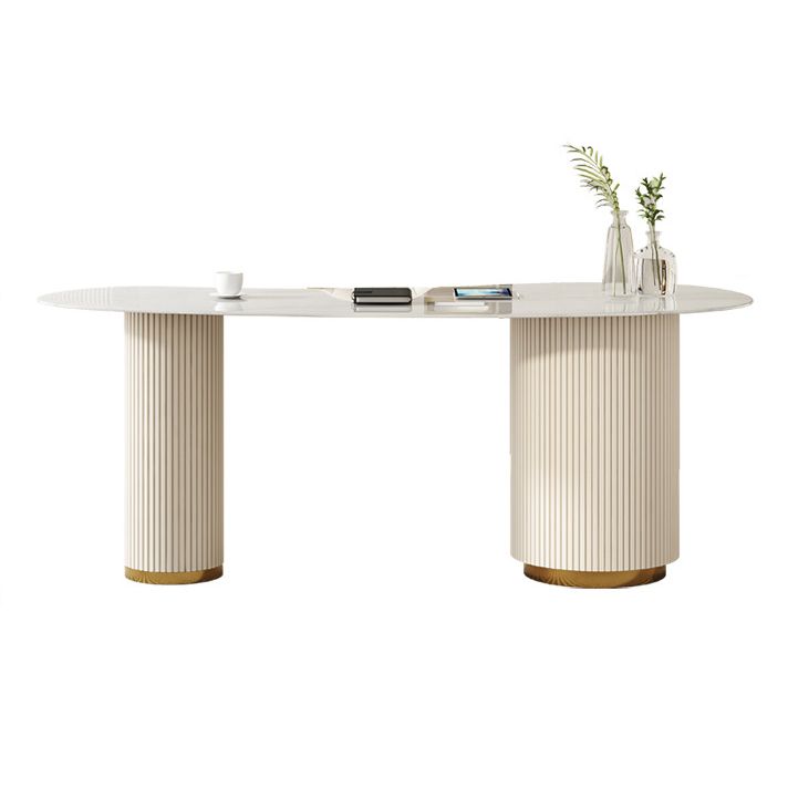 Modern & Contemporary White Desk Sintered Stone Bedroom with 3-Drawer Writing Desk Clearhalo 'furn' 'furn_office_desk' 'Furniture' 'furniture_office_desk' 'Office Desks' 'Office Furniture' 'office_desk' 1200x1200_4f4763f9-2261-485b-8e96-91d87858da03