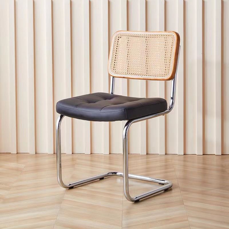Contemporary Office Chair No Wheels Low Back Desk Chair without Arm Clearhalo 'furn' 'furn_office_chair' 'Furniture' 'Office Chairs' 'Office Furniture' 'office_chair' 1200x1200_4f478c78-1fbe-4de9-8d7d-ee1c3c278483