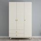 Hinged Wardrobe Closet with Drawer Engineered Wood Wardrobe Cabinet