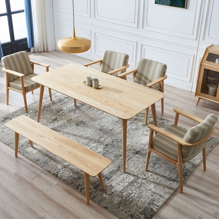 Modern Ash Wood Table Rectangle Dining Table with Wooden 4 Legs for Restaurant Clearhalo ' dining_table' 'Dining Tables & Seating' 'Dining Tables' 'furn' 'furn_dining_table' 'Furniture' 'furniture_dining_table' 'Kitchen & Dining Furniture' 'kitchen&dining_furn' 'kitchen' 'kitchen_dining_table' 1200x1200_4f4b49ec-64e0-4ff5-99e0-735ec914f046