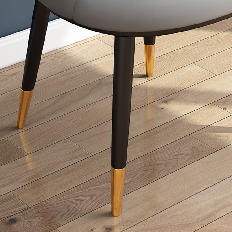 Glam Metal Dining Armless Chair Upholstered Dining Side Chair for Restaurant Clearhalo ' kitchen&dining_furn' 'Dining Chairs' 'Dining Tables & Seating' 'dining_chair' 'furn' 'furn_dining_chair' 'Furniture' 'furniture_dining_chair' 'Kitchen & Dining Furniture' 'kitchen' 1200x1200_4f4edab6-36de-4add-9848-cadd2aa7c1f4