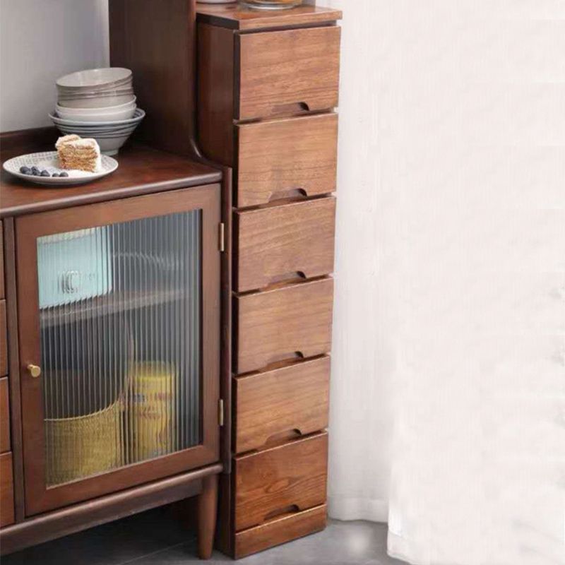 44.09 "H MODICHE MODIDE MODIDE SOLID WOOD ACCENT BESTE met 6 laden