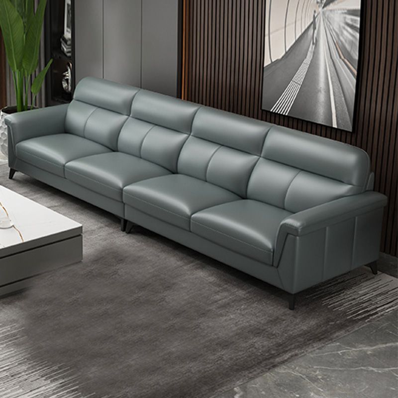 Hedendaagse groene vlekbestendig echt leer voor woonkamer bank