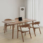 Modern Style Rectangle Writing Desk Solid Wood Office Meeting Table