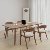 Modern Style Rectangle Writing Desk Solid Wood Office Meeting Table
