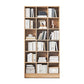 Contemporary Engineered Wood Bookshelf Standard Closed Back with Shelves